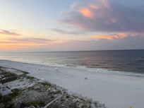 Ocean facing balcony view.