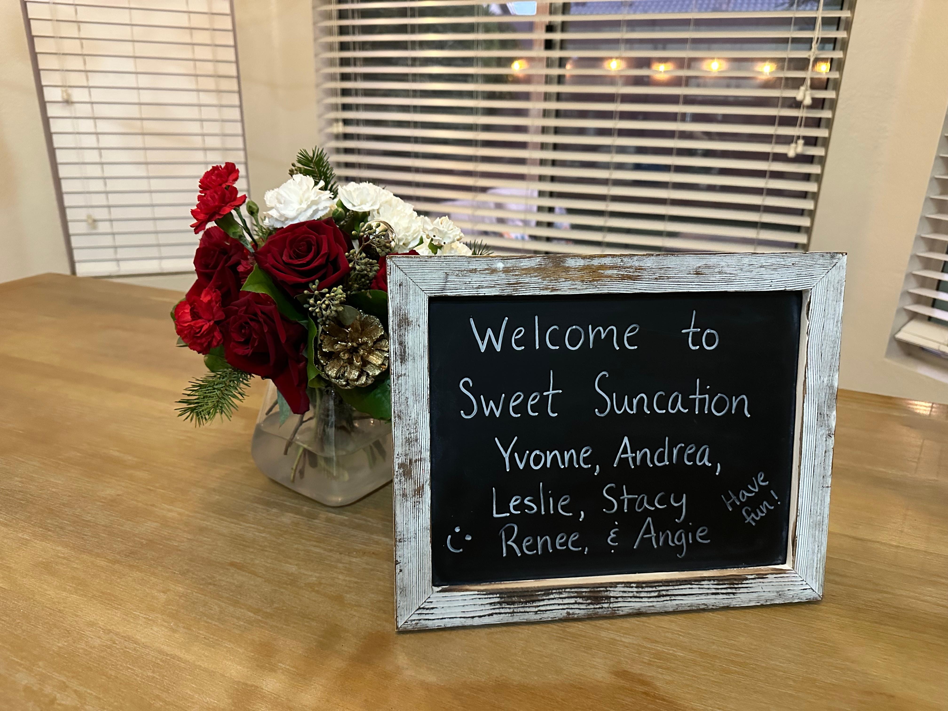 Special way for our welcome which was a nice surprise!