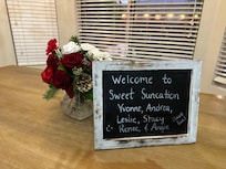 Special way for our welcome which was a nice surprise!