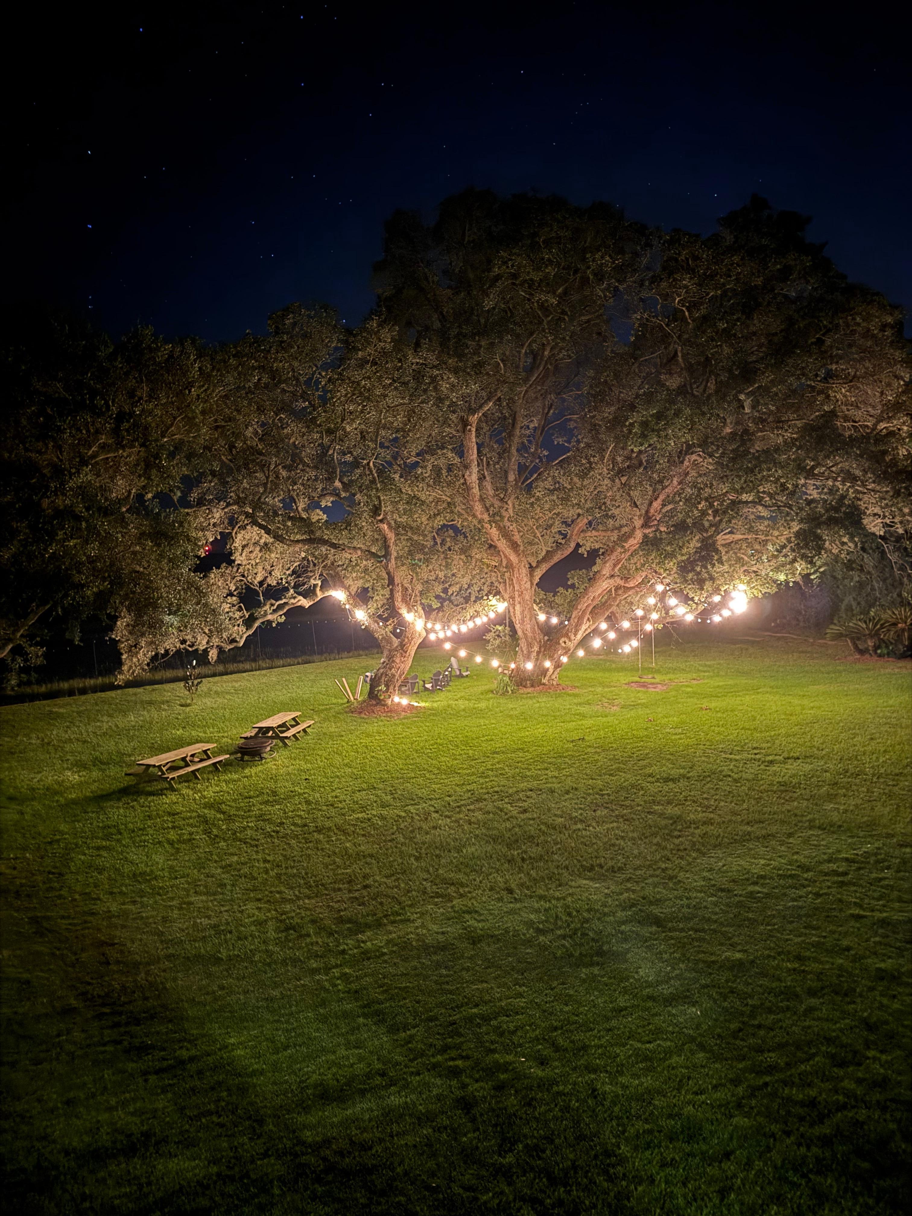 Beautiful night time outdoor area!