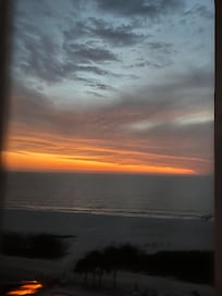 Afterglow of sunset on our final night.