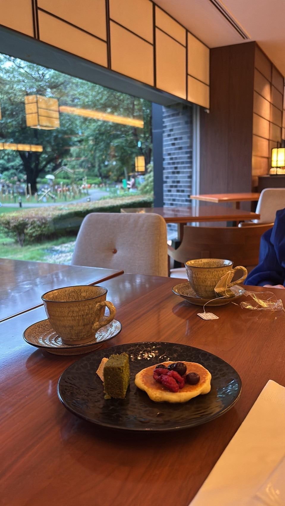 クラブラウンジでゆったりコーヒータイム，癒されます