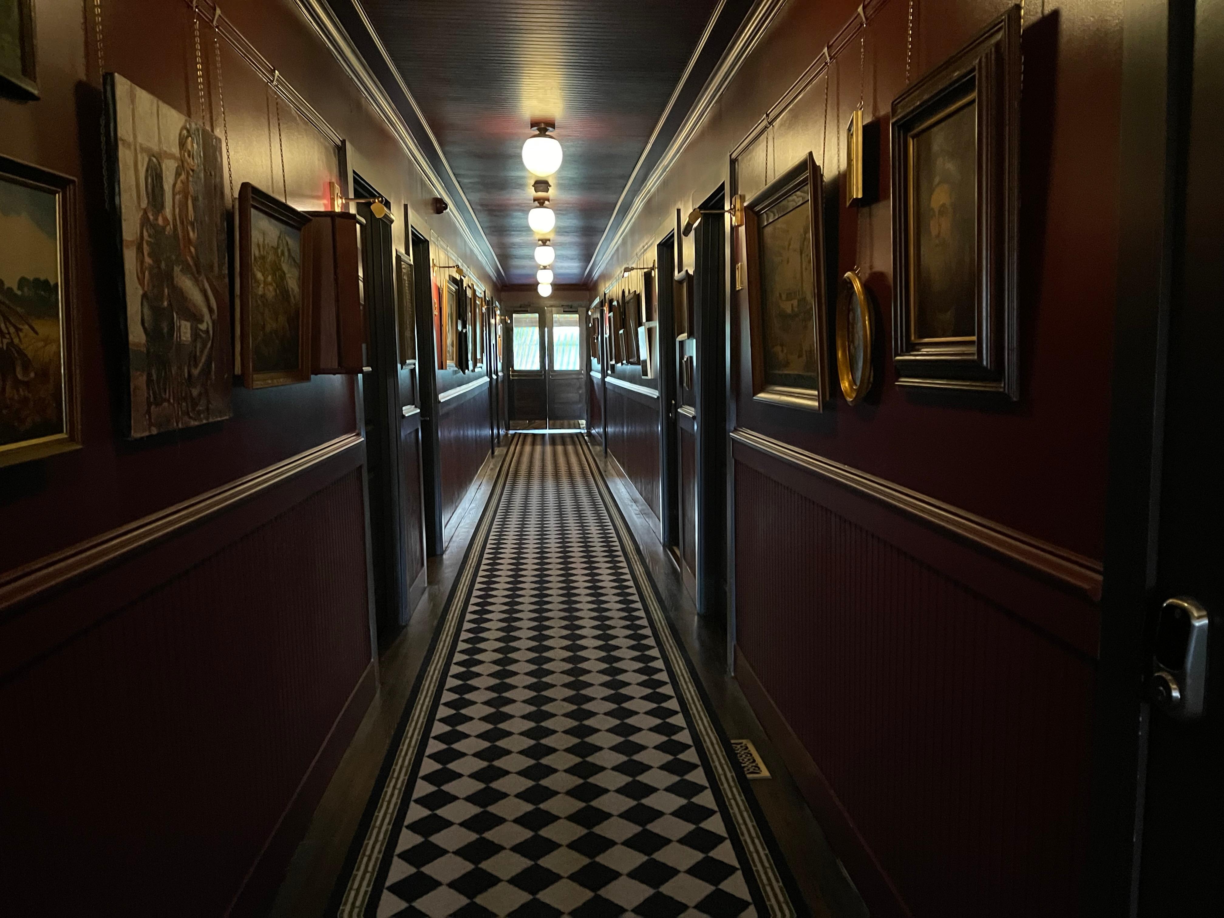 Main hall to rooms - a step back in time