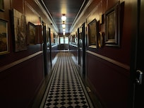 Main hall to rooms - a step back in time