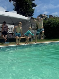 Many hours enjoying the pool