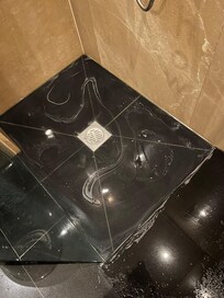 Shower didn’t drain.