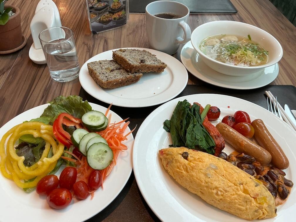 Breakfast.