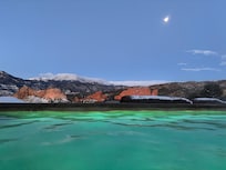 The heated infinity pool