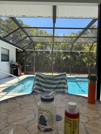 We enjoyed sitting outside after the beach. Pool is very clean.