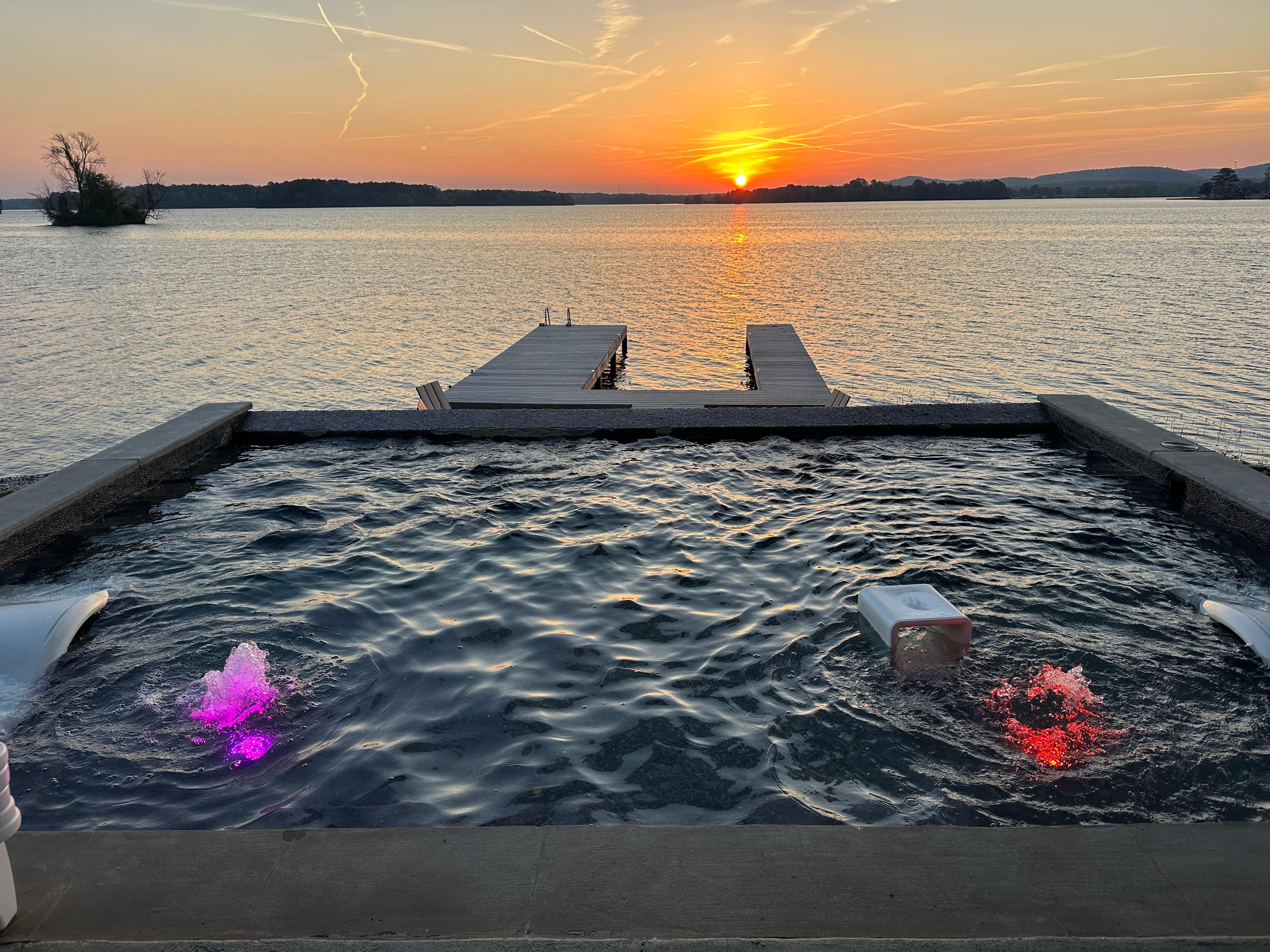 Sunrise view on the deck ❤️❤️