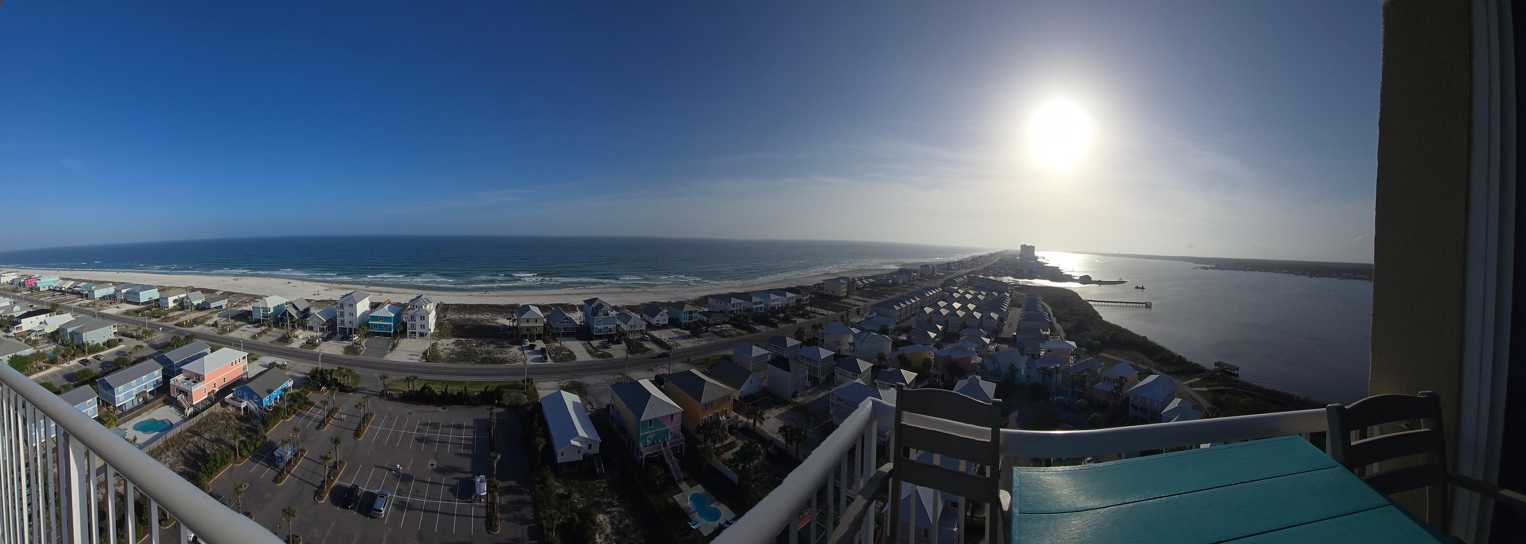 View from balcony.