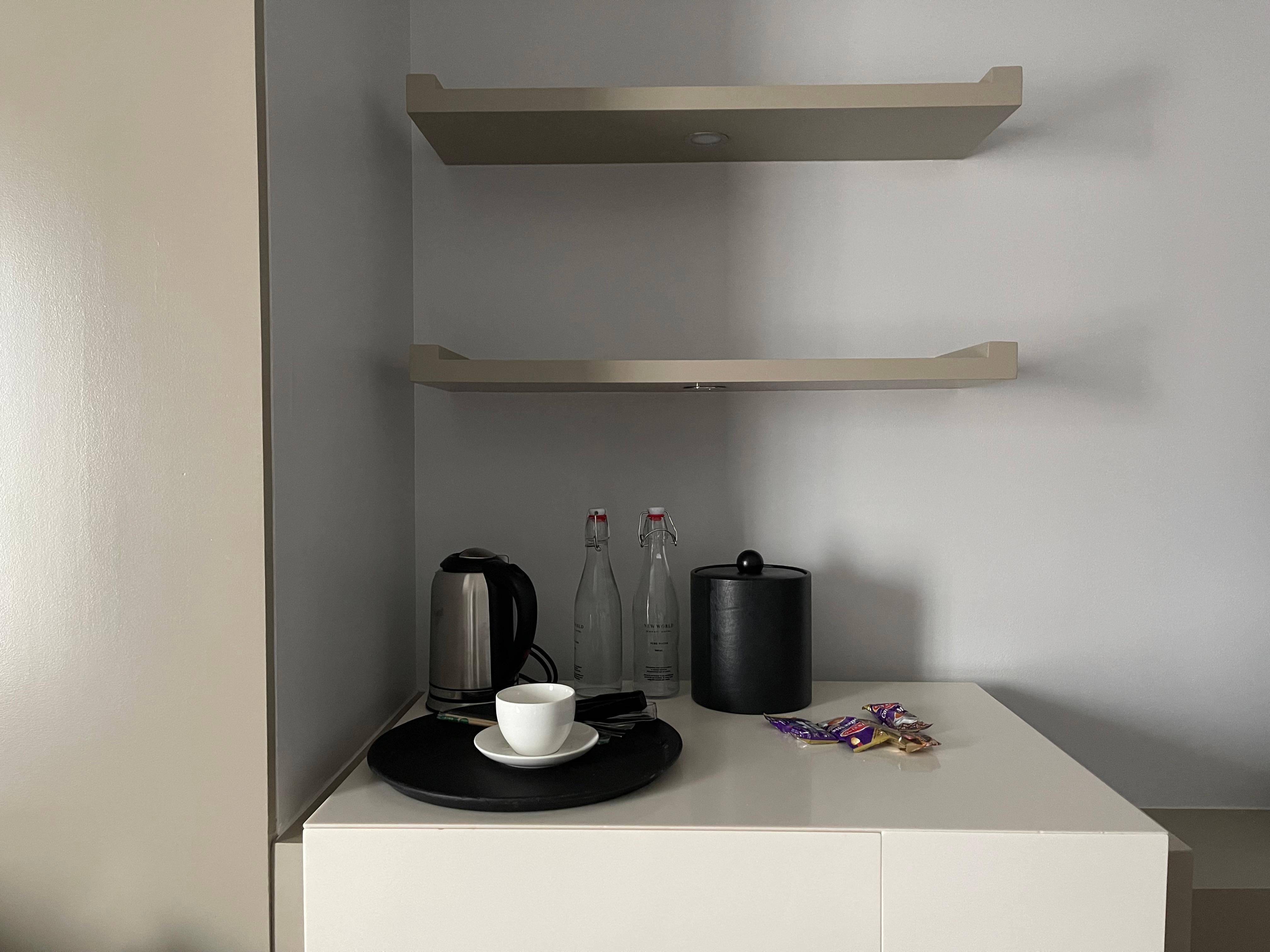 Tea/Coffee Making with ample shelving