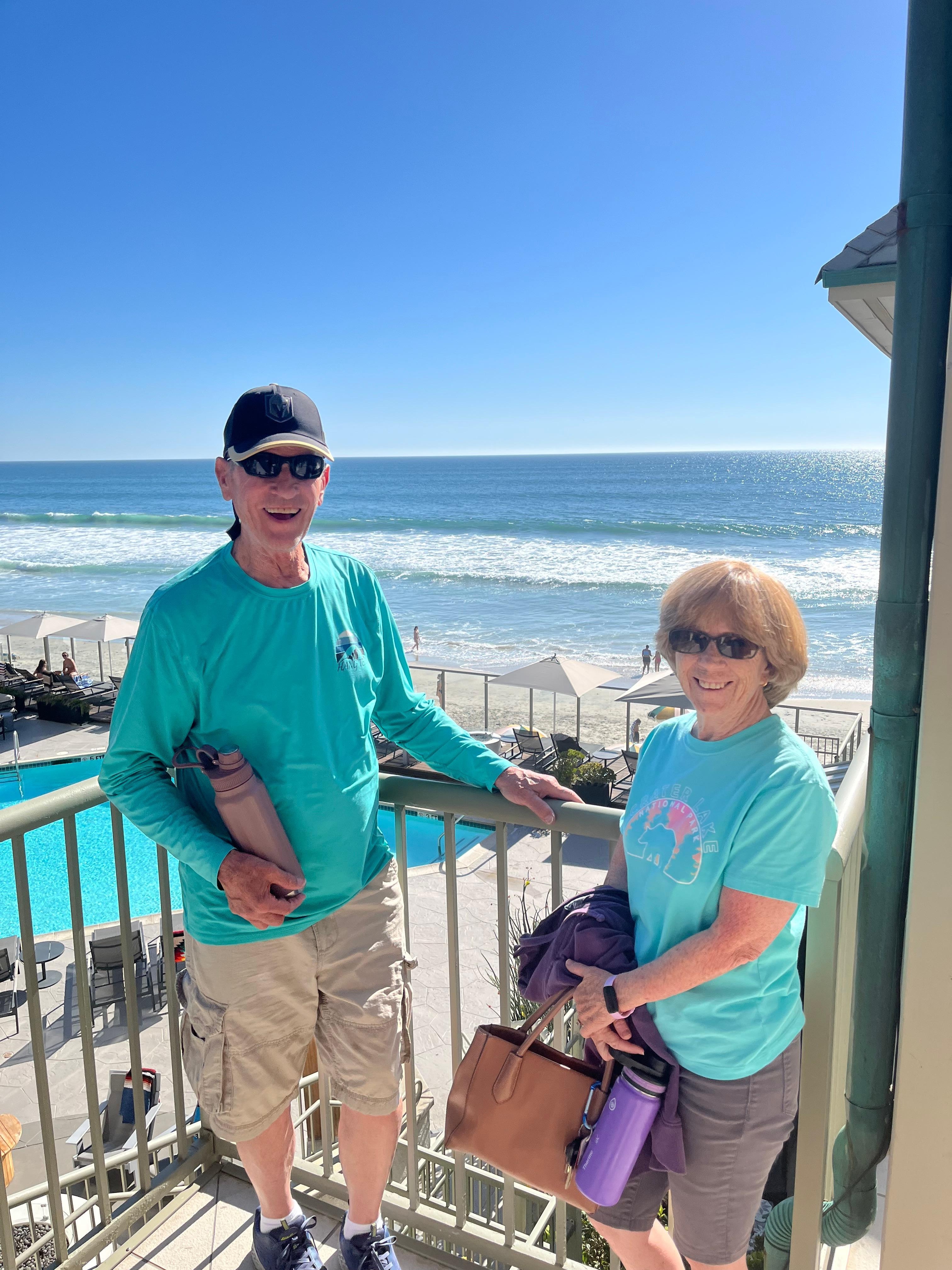 Right outside our room.