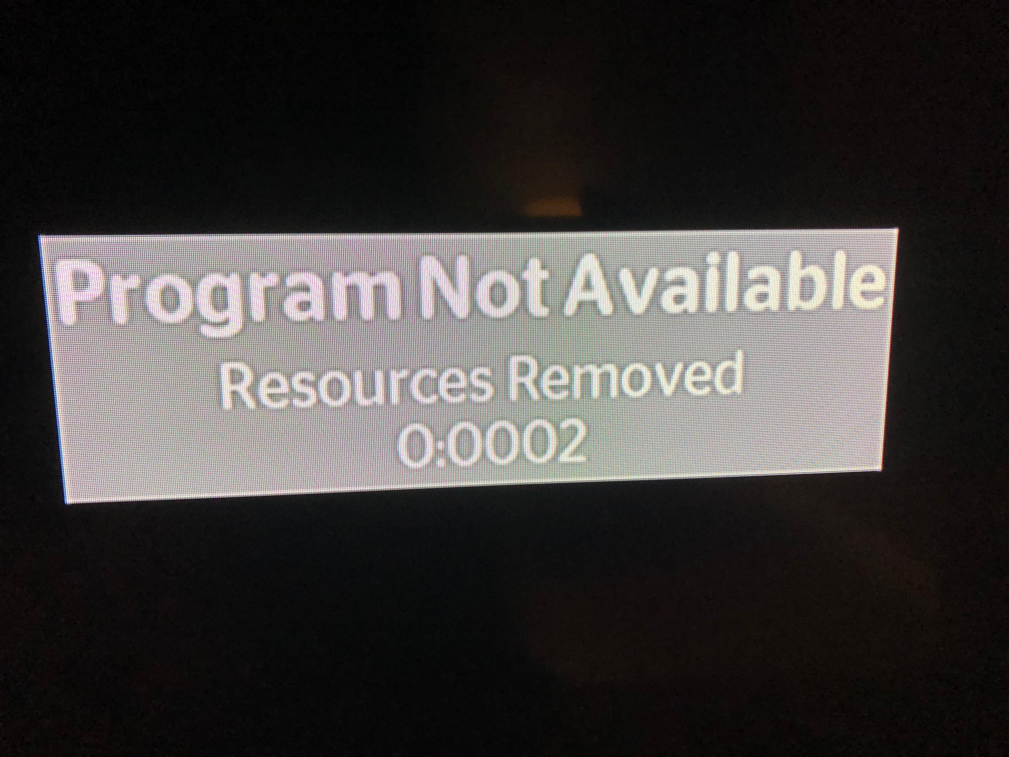 Forgot...TV did not work