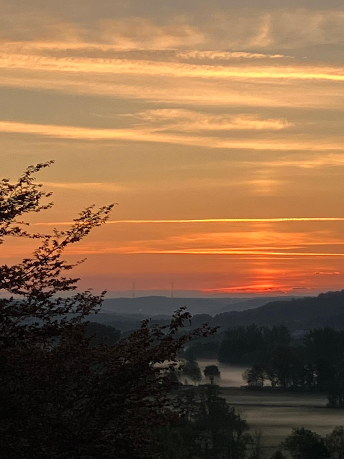 Sonnenaufgang Ausblick vom Zimmer