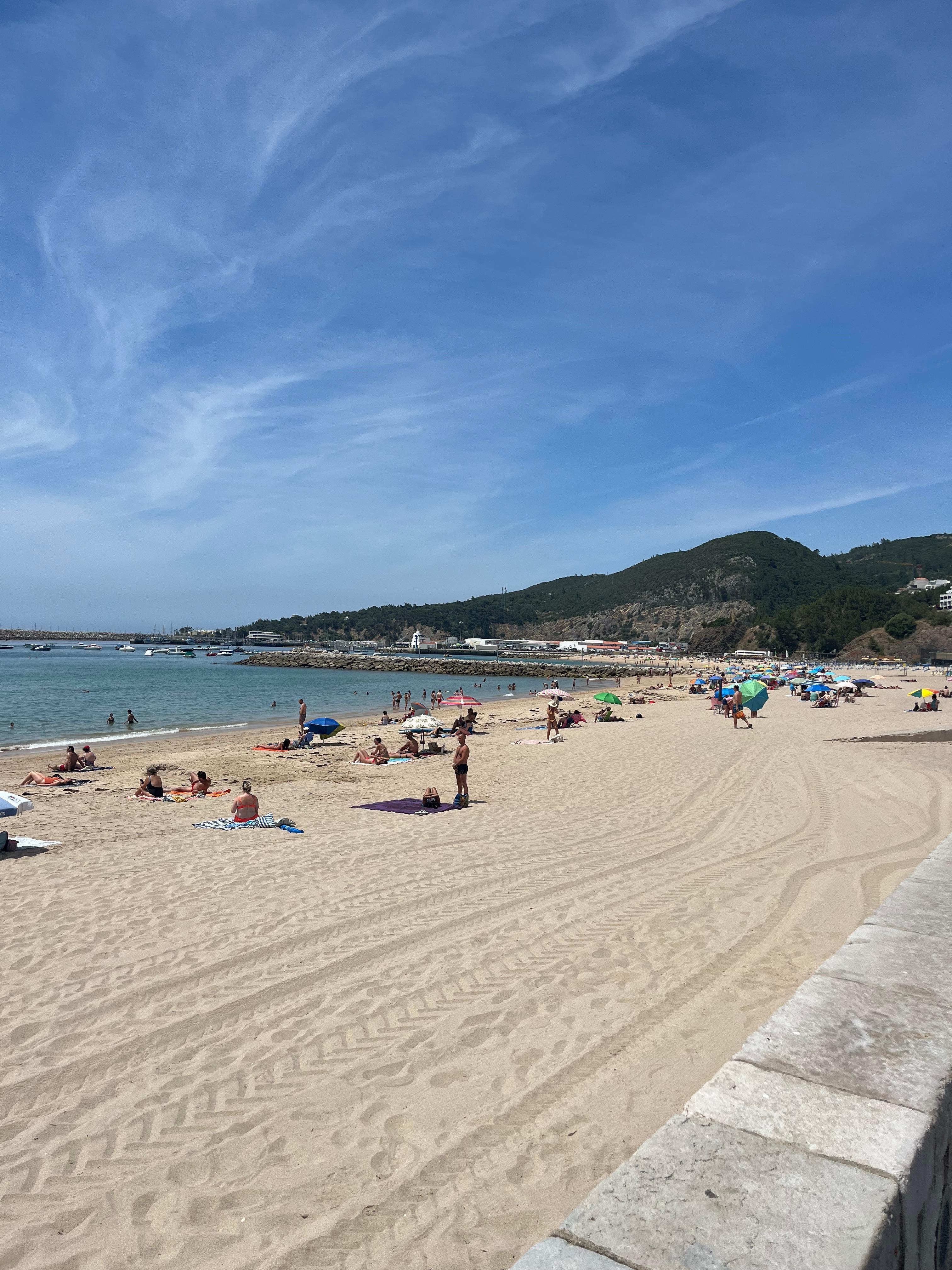 Local sandy beach