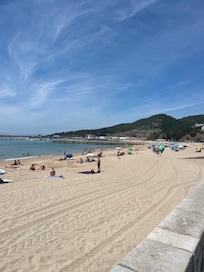 Local sandy beach