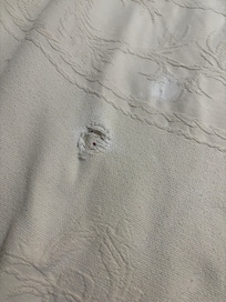 Hole in comforter