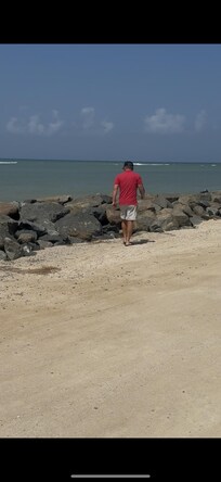 Private beach