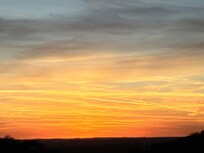 Sunset from the deck.