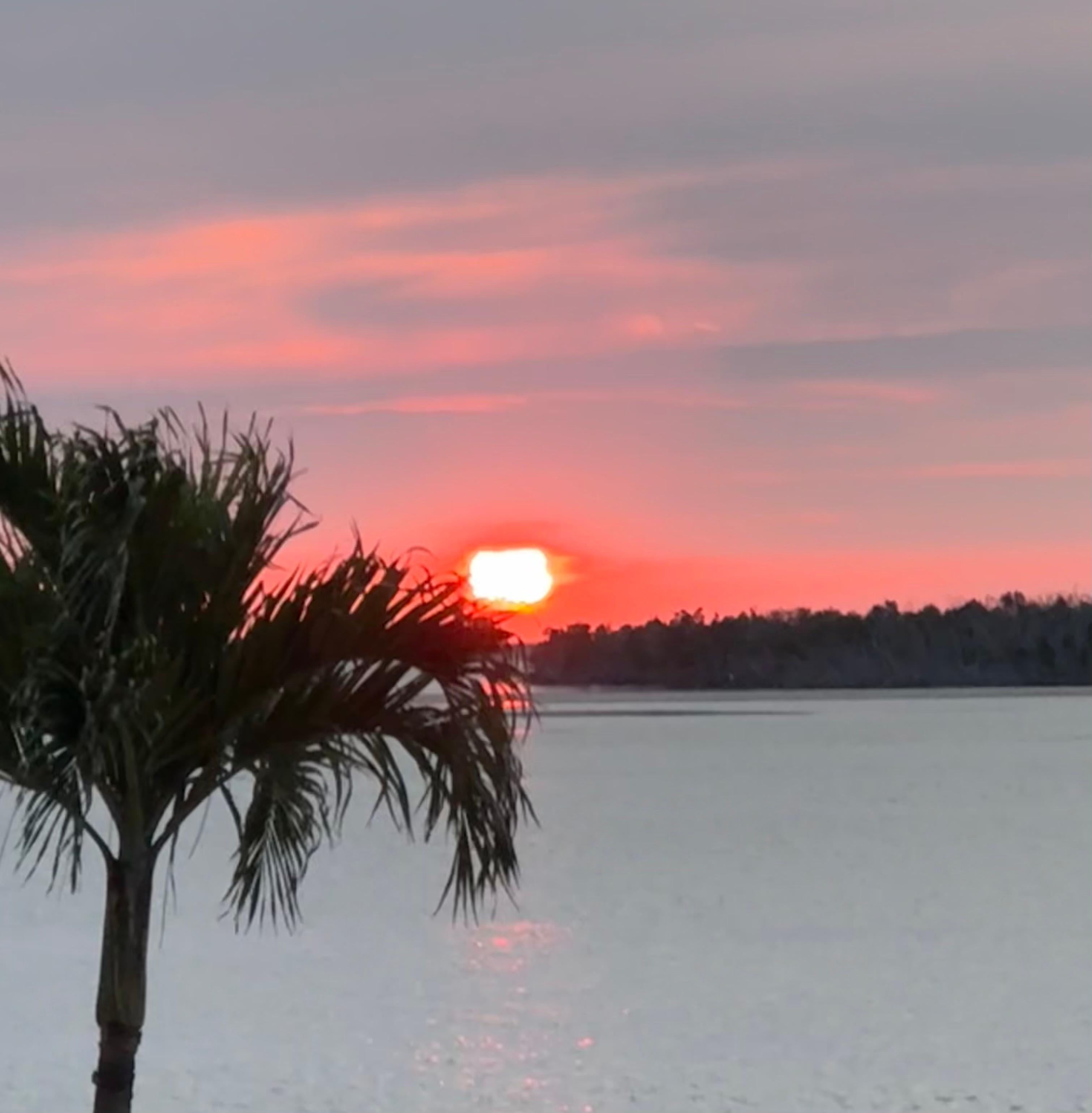 Beautiful sunsets each evening 