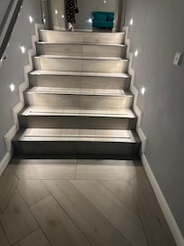 Steps to corridor to get to the room