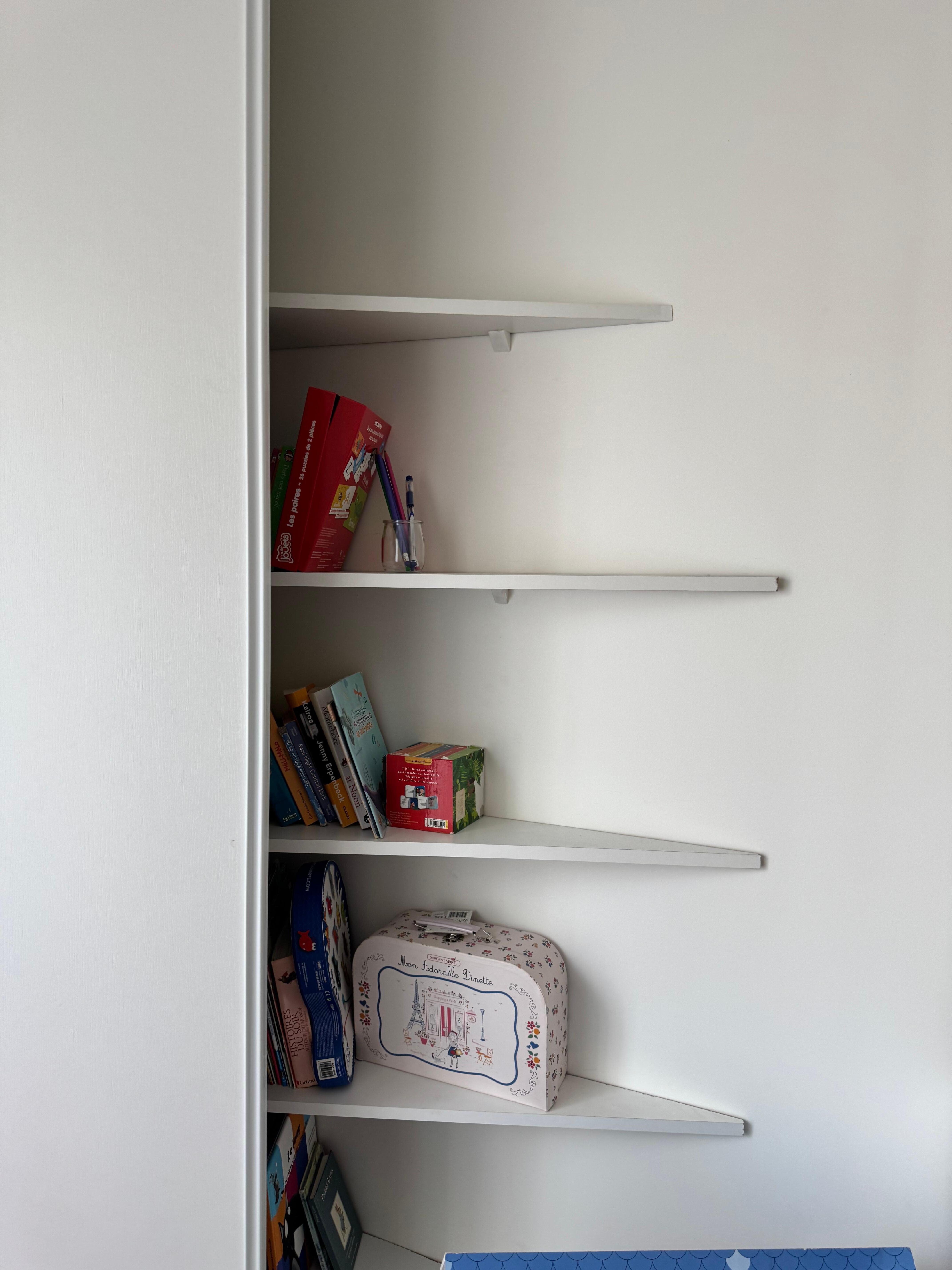 Typical available shelf space sine host’s possessions not removed 