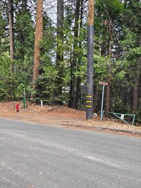 The sign for Road 24 is across the road. This is where you turn left to get to the cabin.