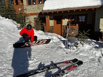 Excellent ski access from the back door.