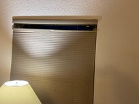 Blinds wouldnât stay up and one in the kitchen fell down during the night