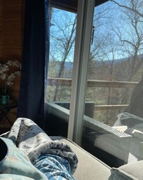 Morning sun & view from living room