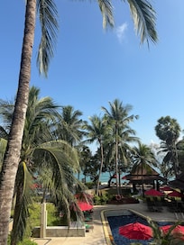 View from sea view room balcony