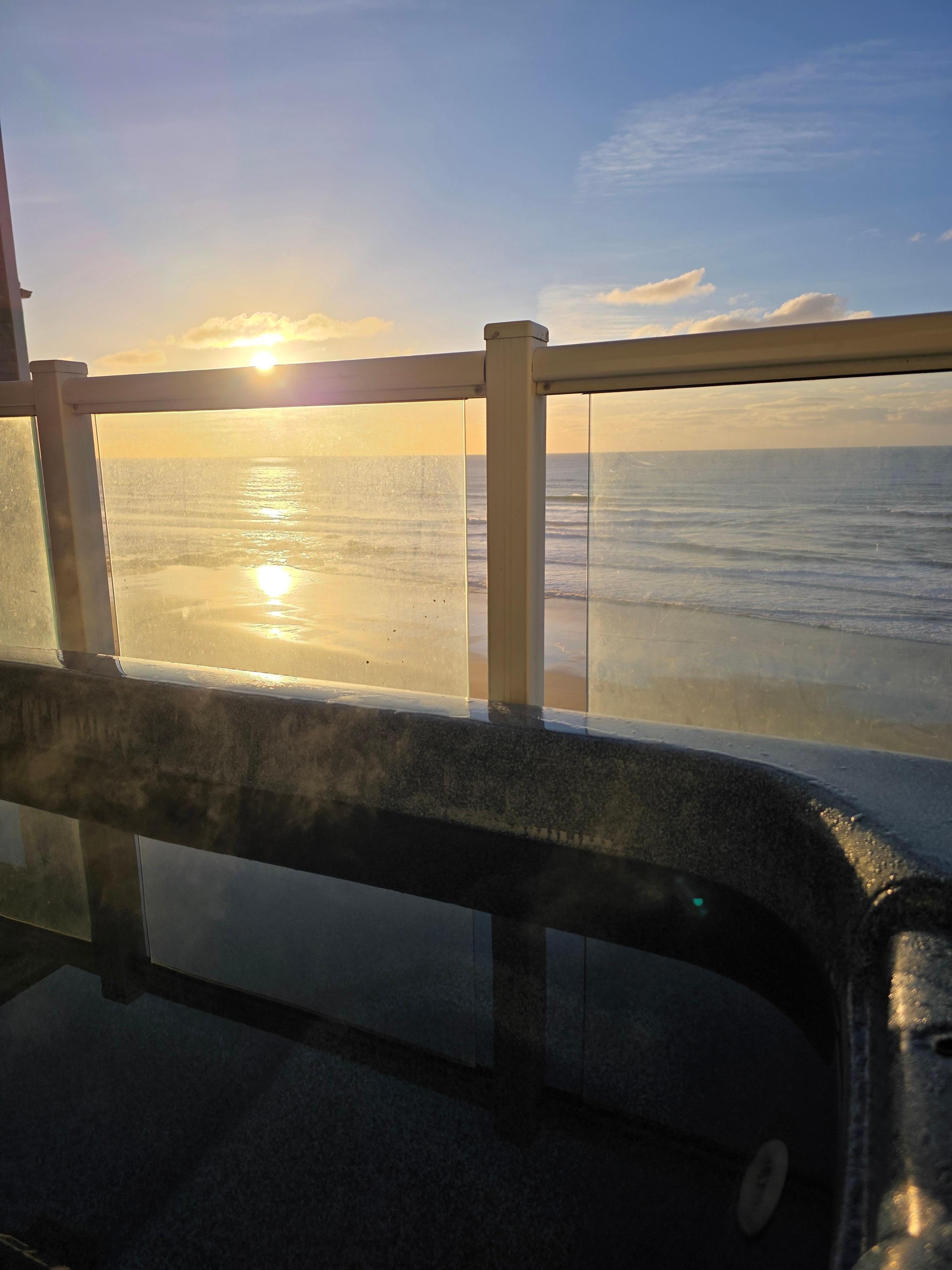 Hot tub view off the deck