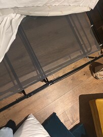 No springs in the bed we were given