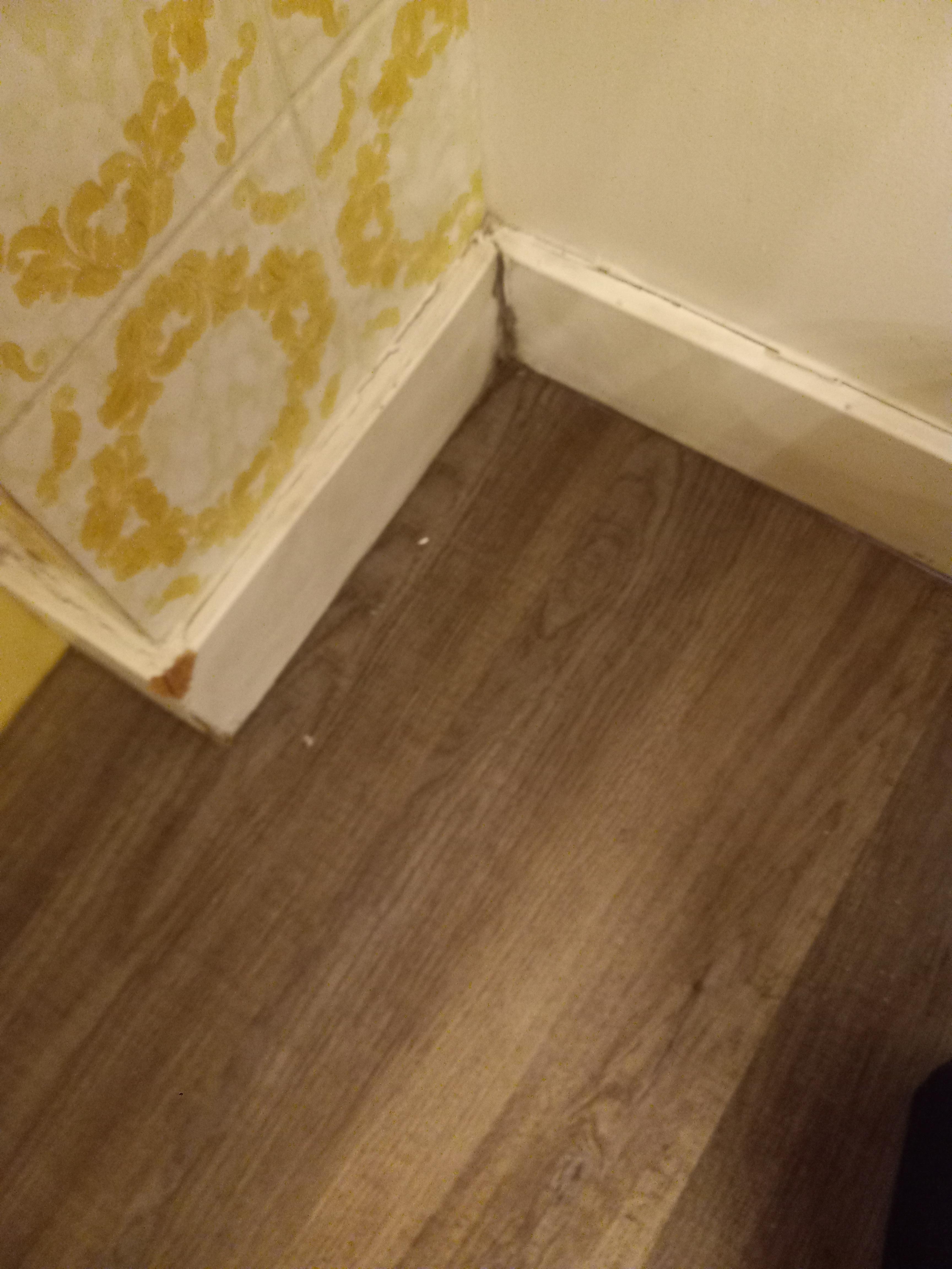 All baseboards are very worn