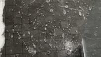 Puddle in bath shower
