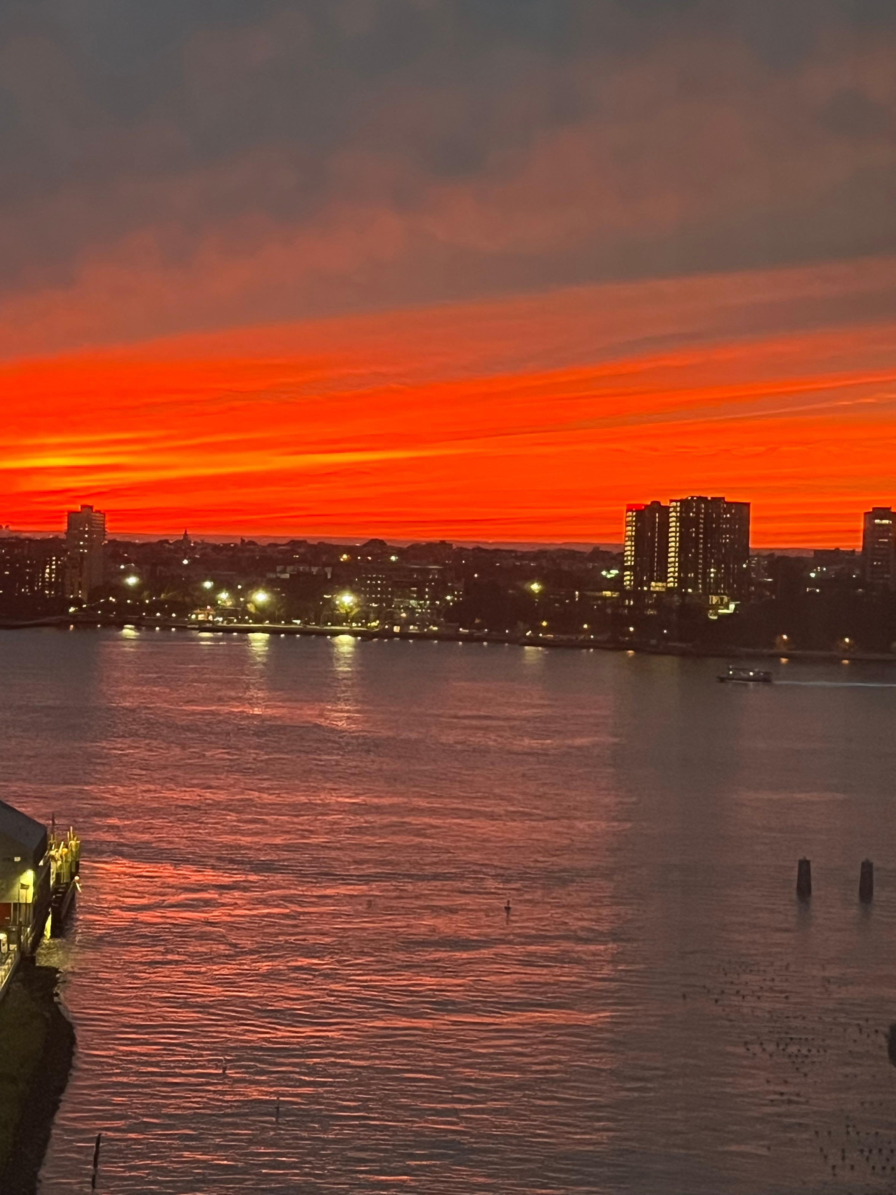 Sunset from our room. 