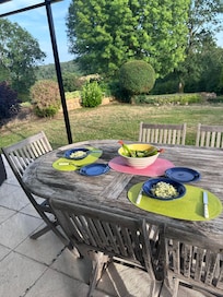 We had all our meals on the lovely terrace