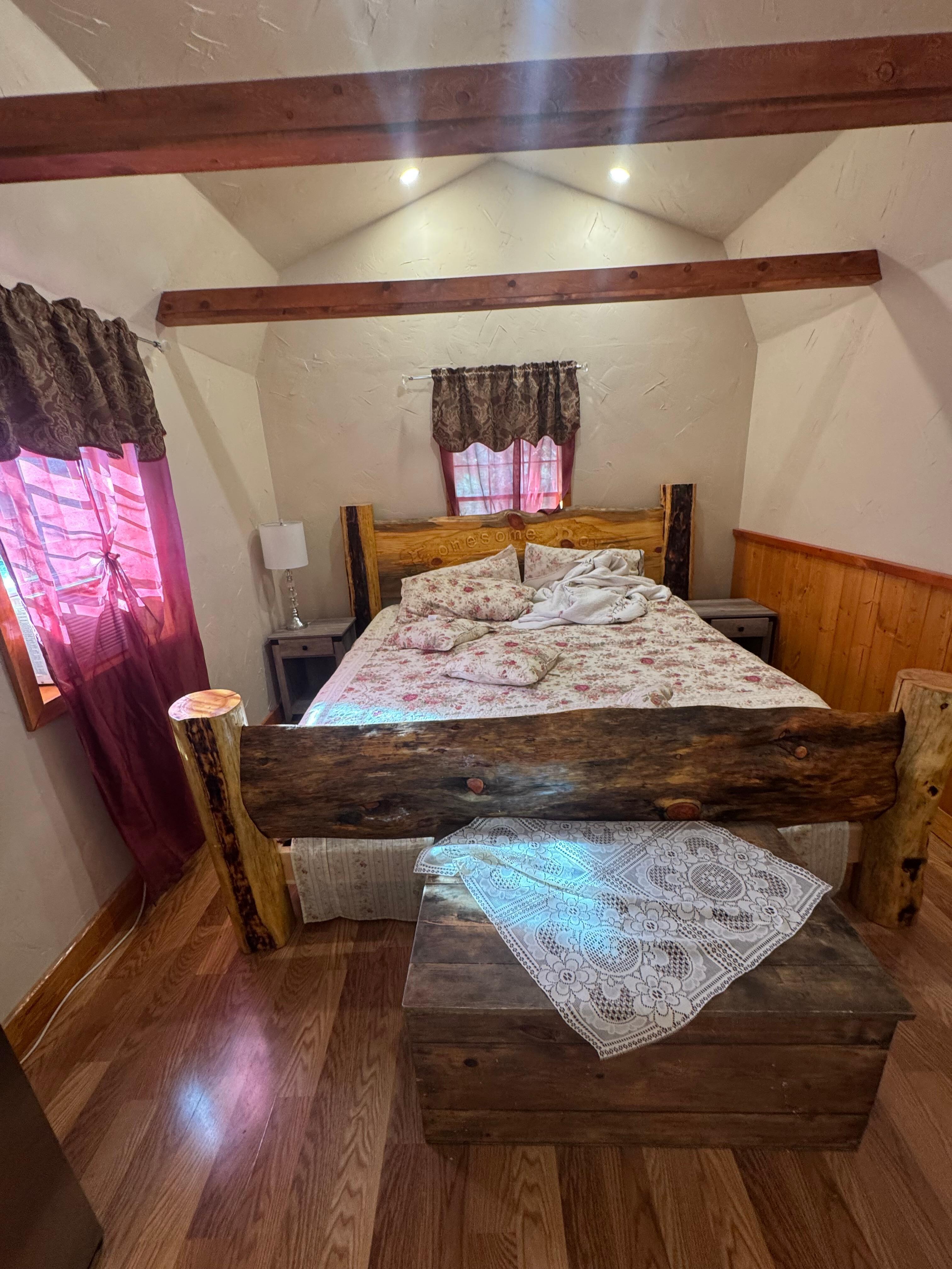 Excuse the bed, took this the morning we left. 