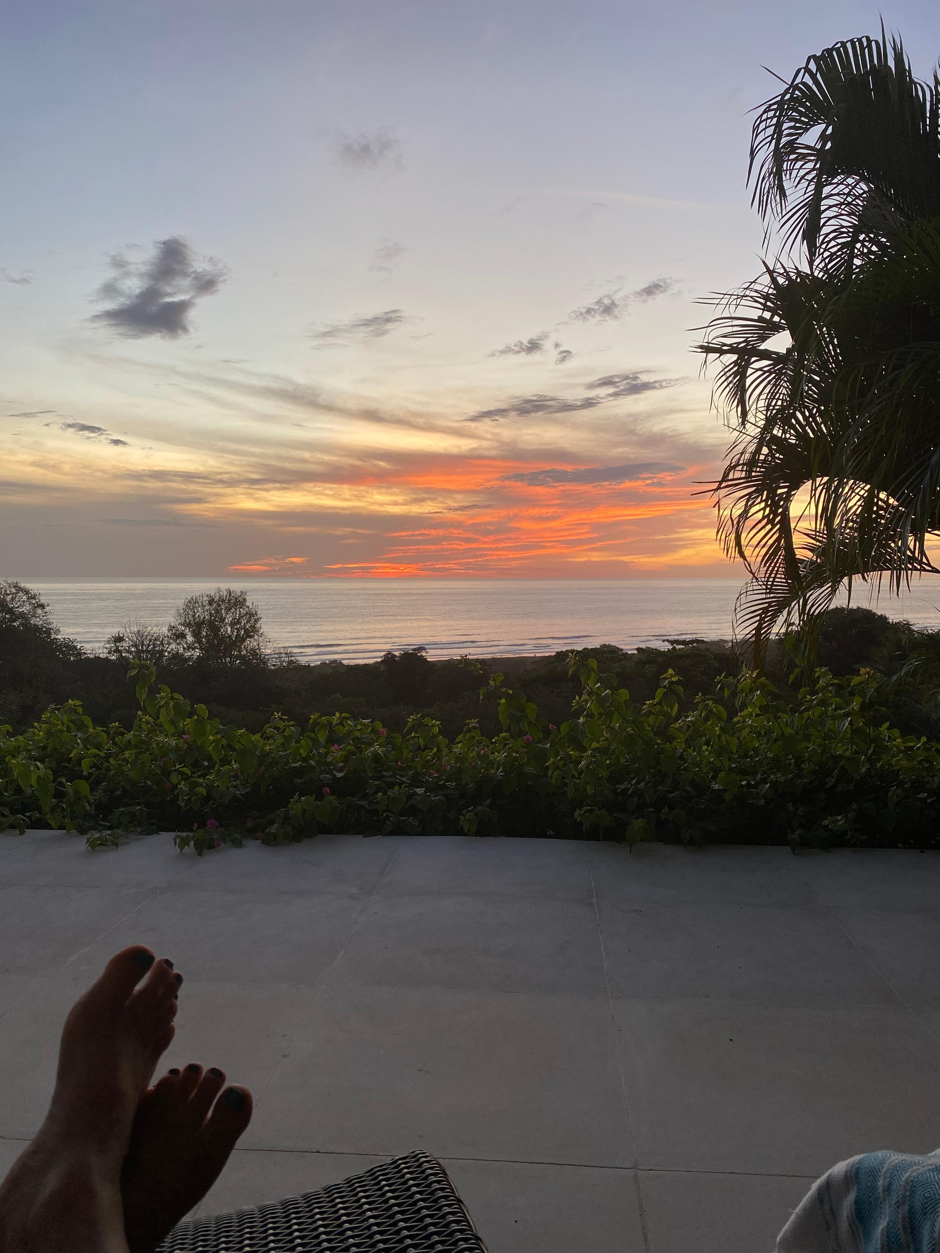 Sunsets from the patio are beautiful! 