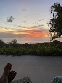 Sunsets from the patio are beautiful!