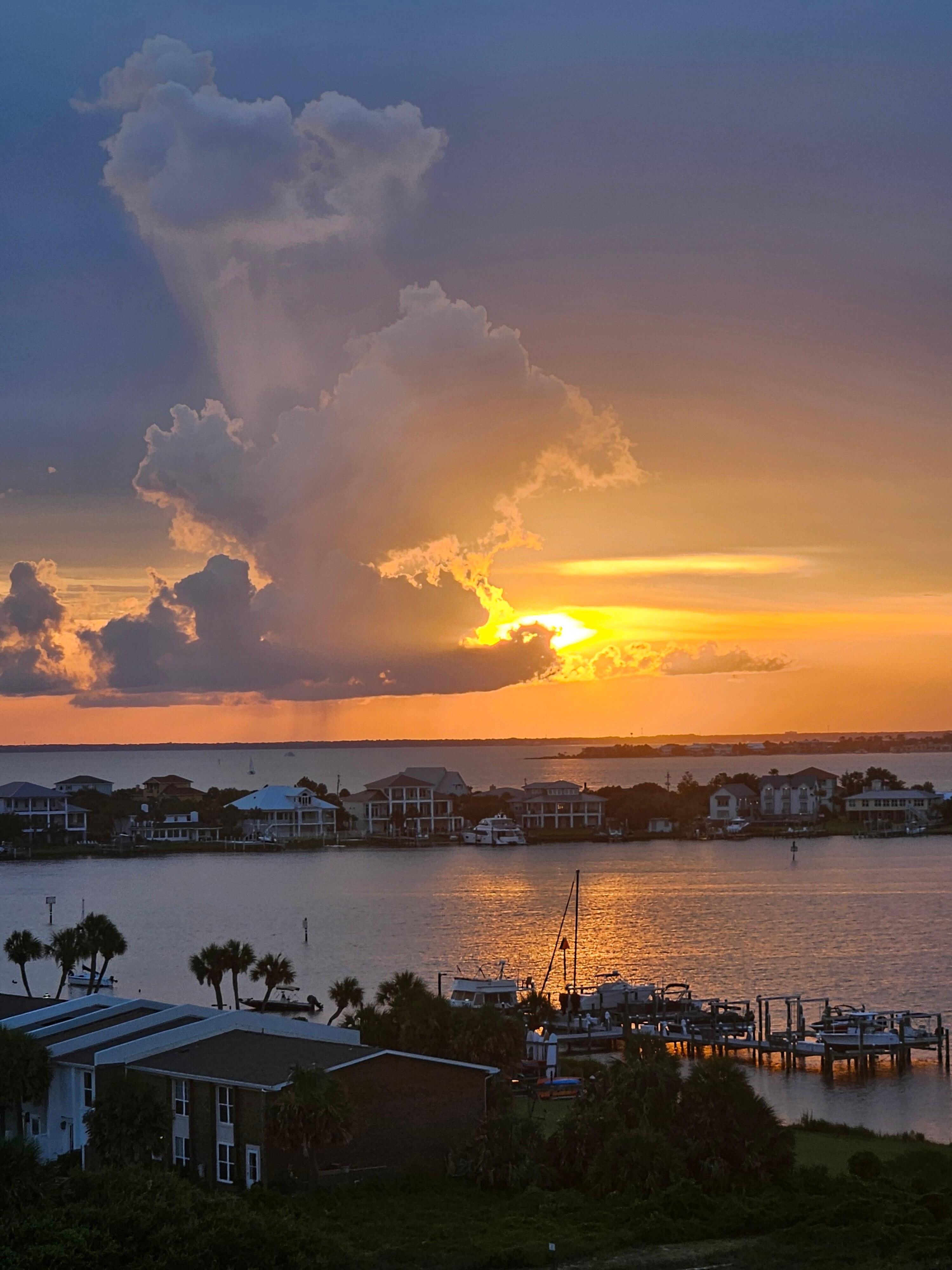 Sunset from our balcony