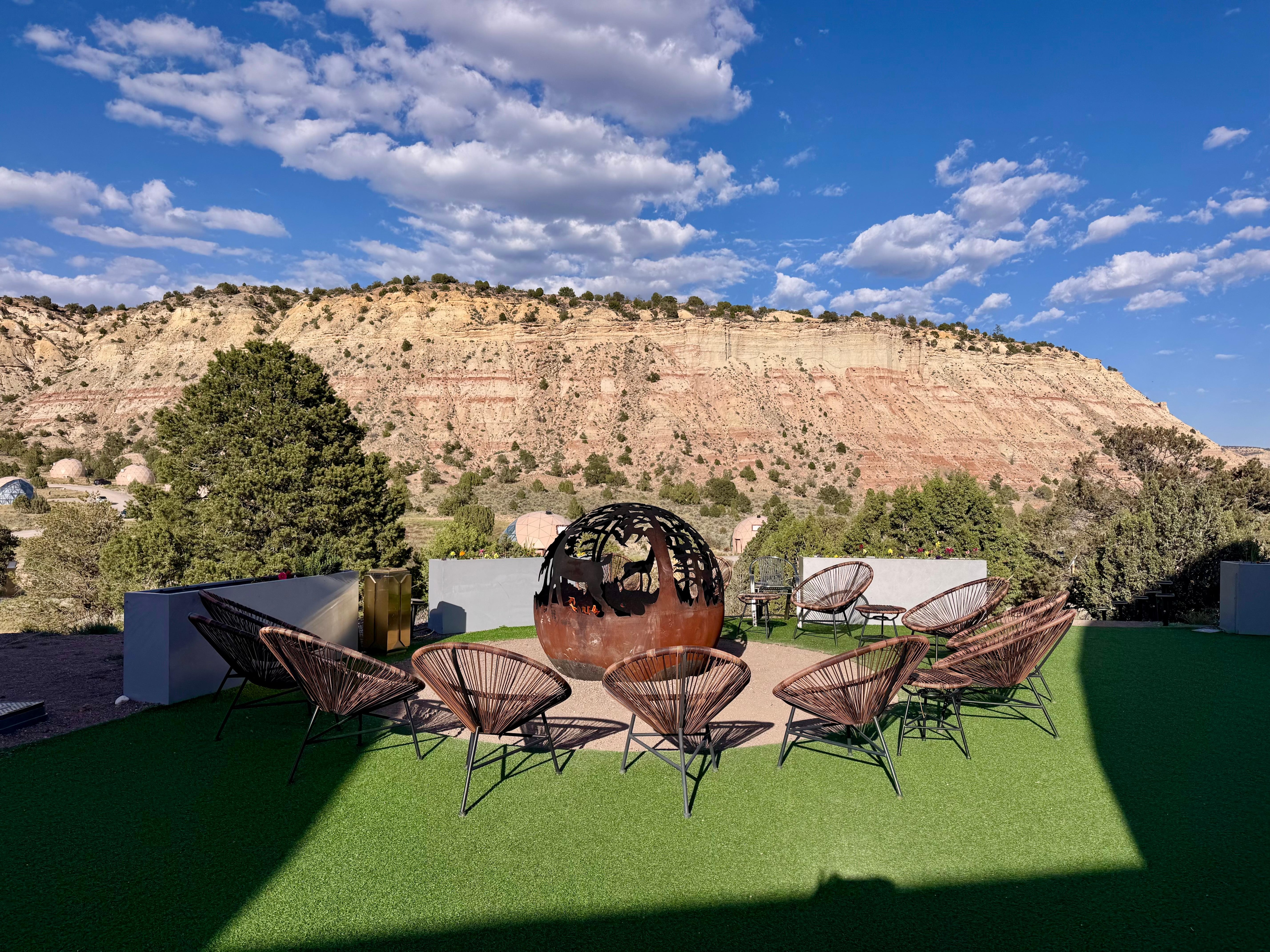 Fire Pit time with incredible views