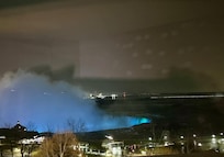Night view of falls from our room 4/5/26