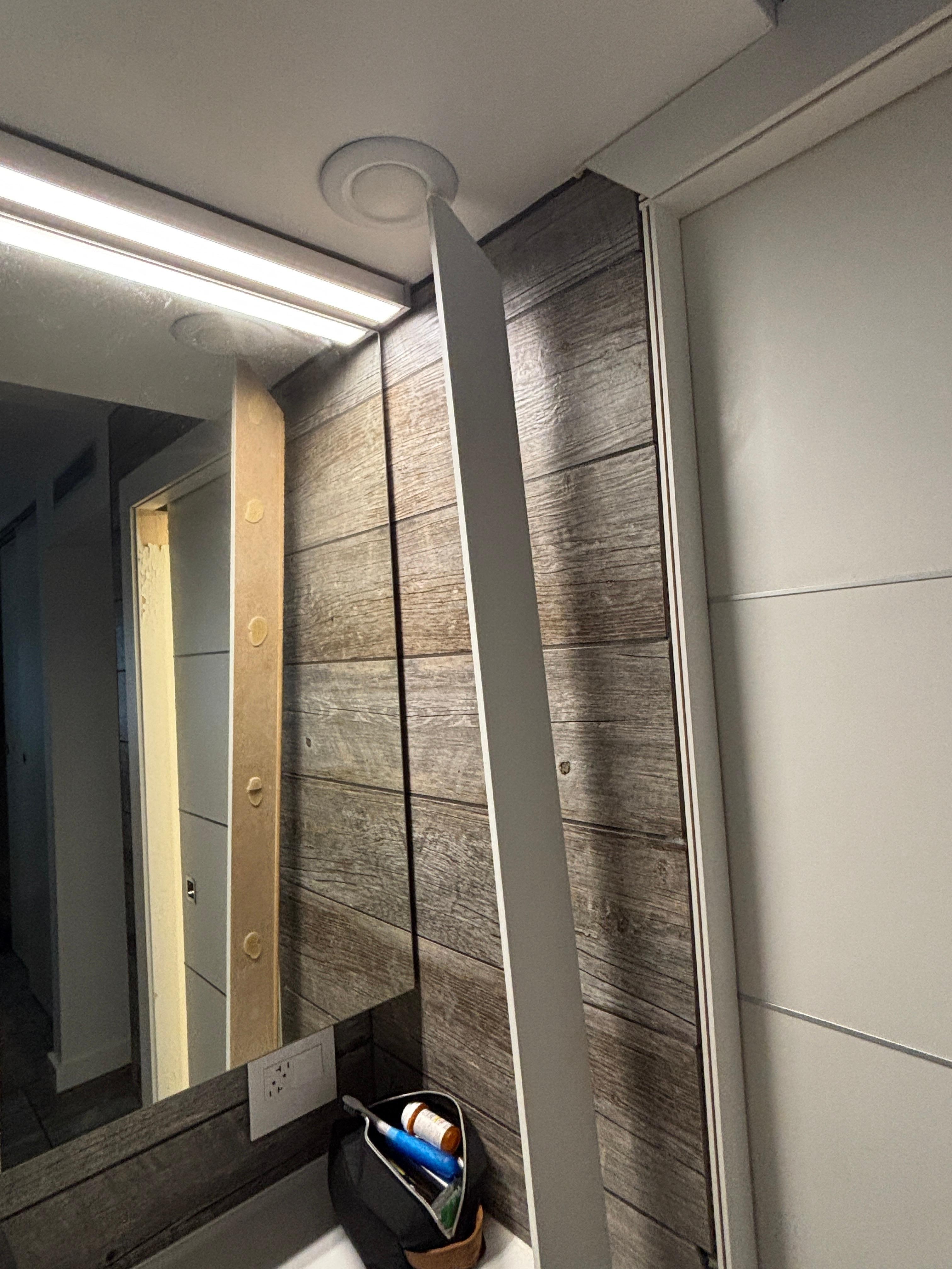 Trim that hit me in the head while I brushed my teeth.