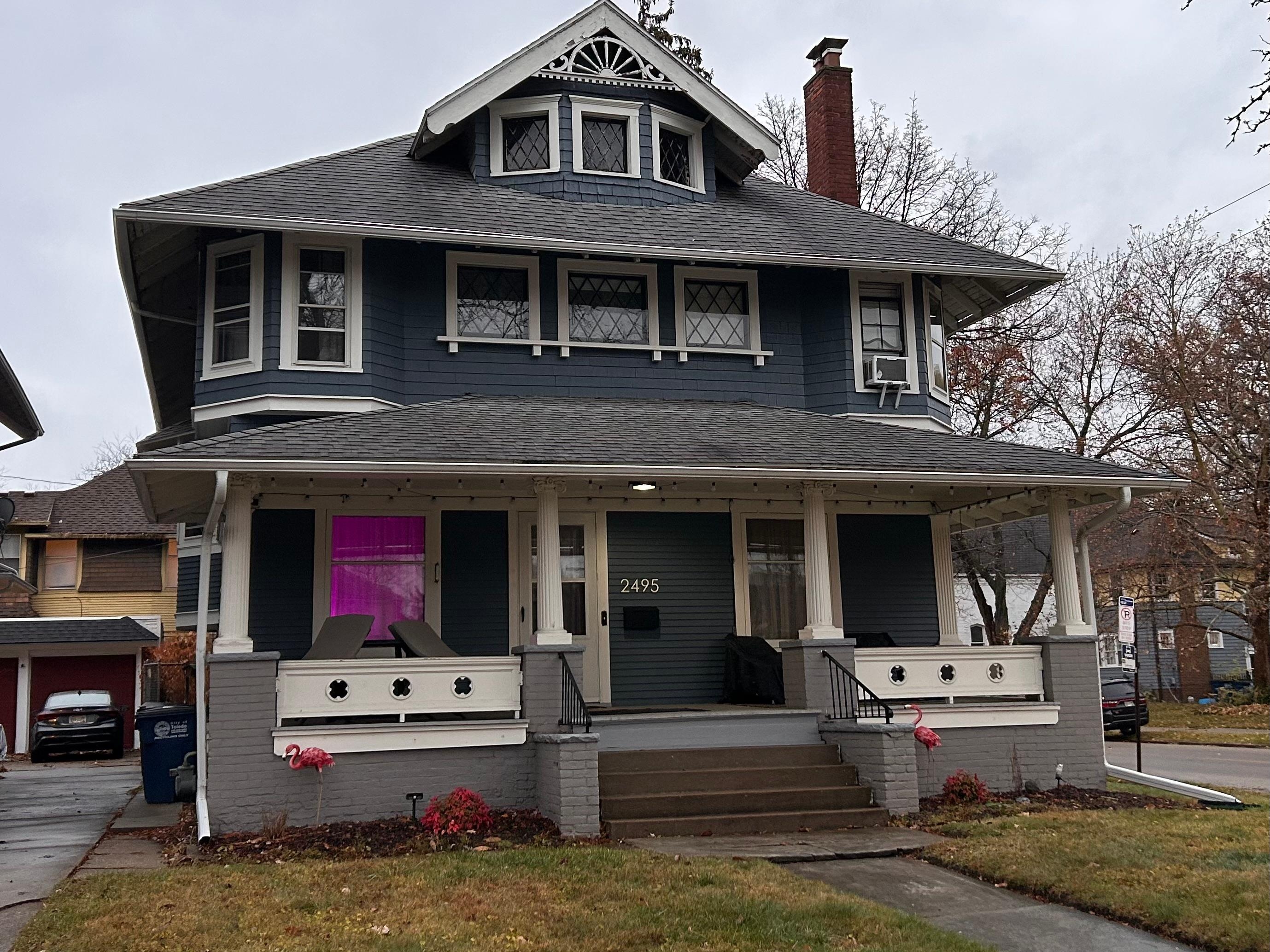 Cool house. Watch out for that really tall top step! I wouldn’t recommend it for anyone with walking/balance issues.