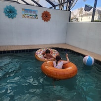 The plunge pool was a morning favorite.