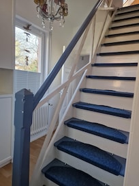 Steile Treppe