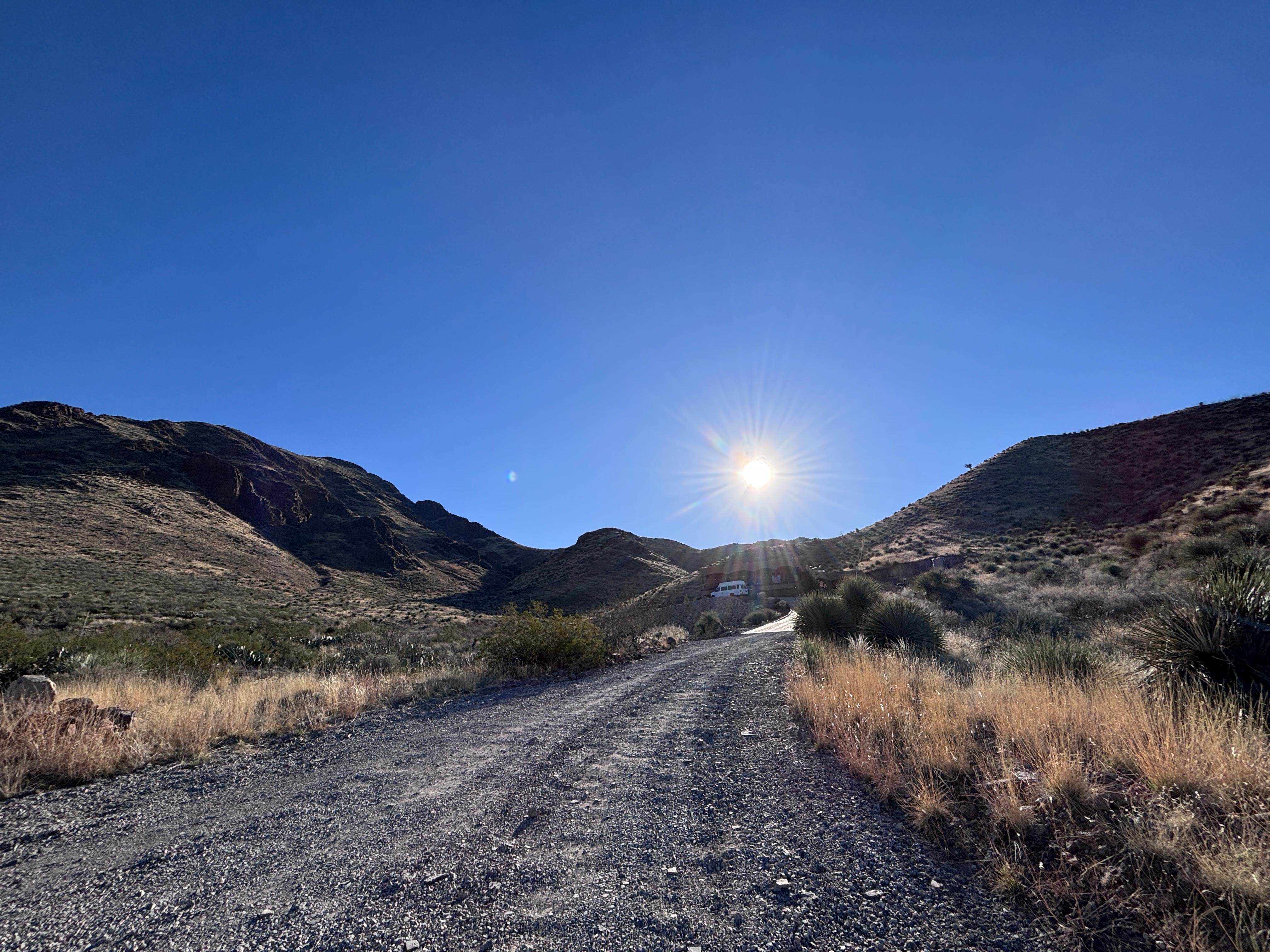 The road to the house