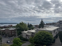 View of the Sound from rooftop deck